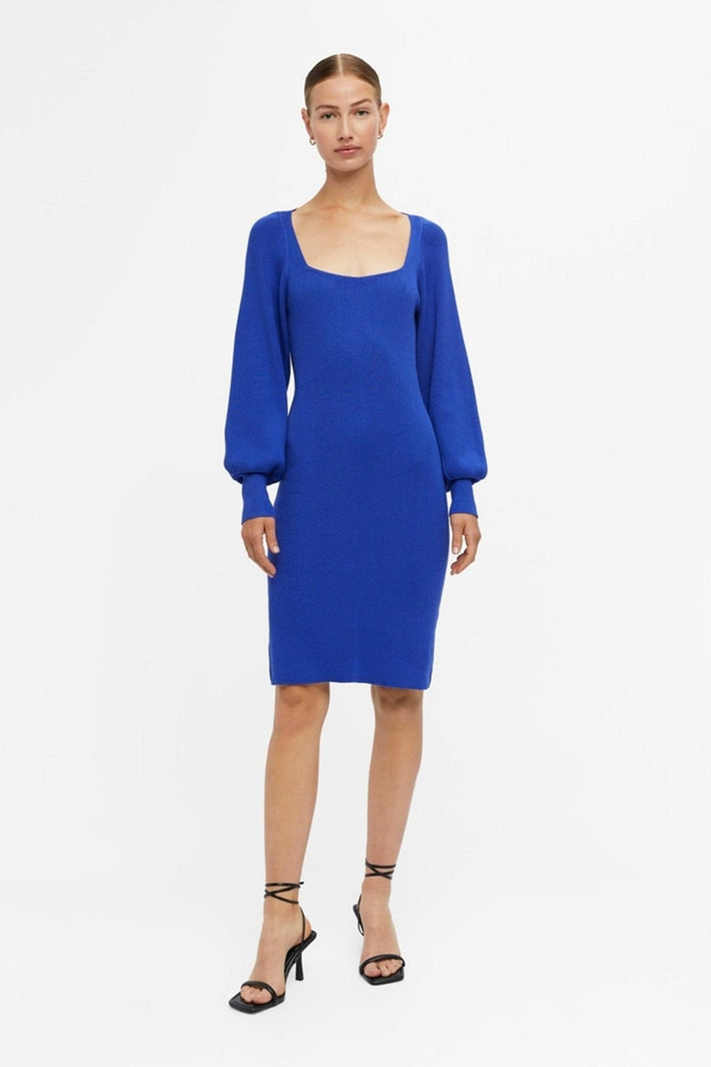 Agnes Strik Kjole - Clematis-blue