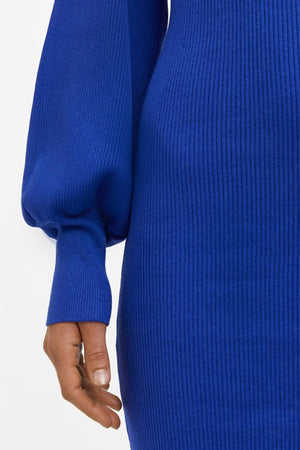 Agnes Strik Kjole - Clematis-Blue