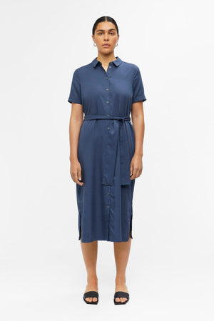 Tilda Maxi Kjole - Blue Indigo