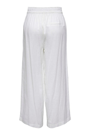 Pantalon en lin Tokyo - blanc brillant