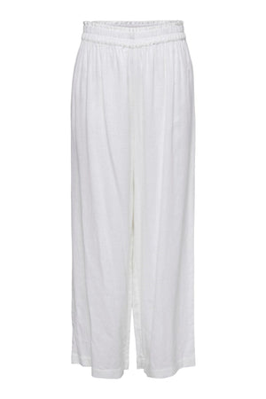 Pantalon en lin Tokyo - blanc brillant
