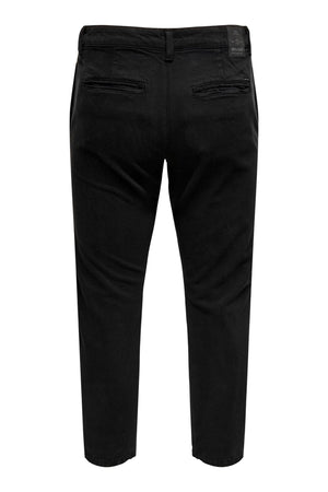 Avi Beam Chino Twill Pants - Black