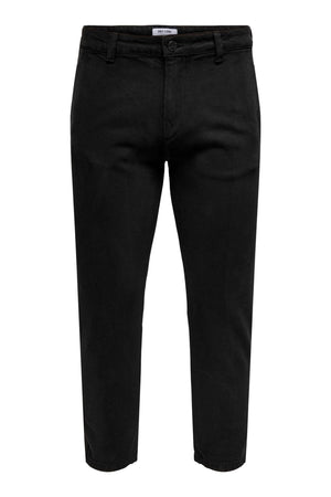 Avi Beam Chino Twill Pants - Black