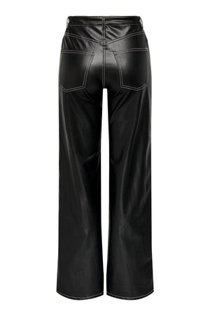 Juicy Wide Faux Cuir Bukser - Trier