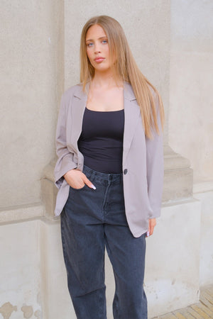 Oversized Blazer - Grey