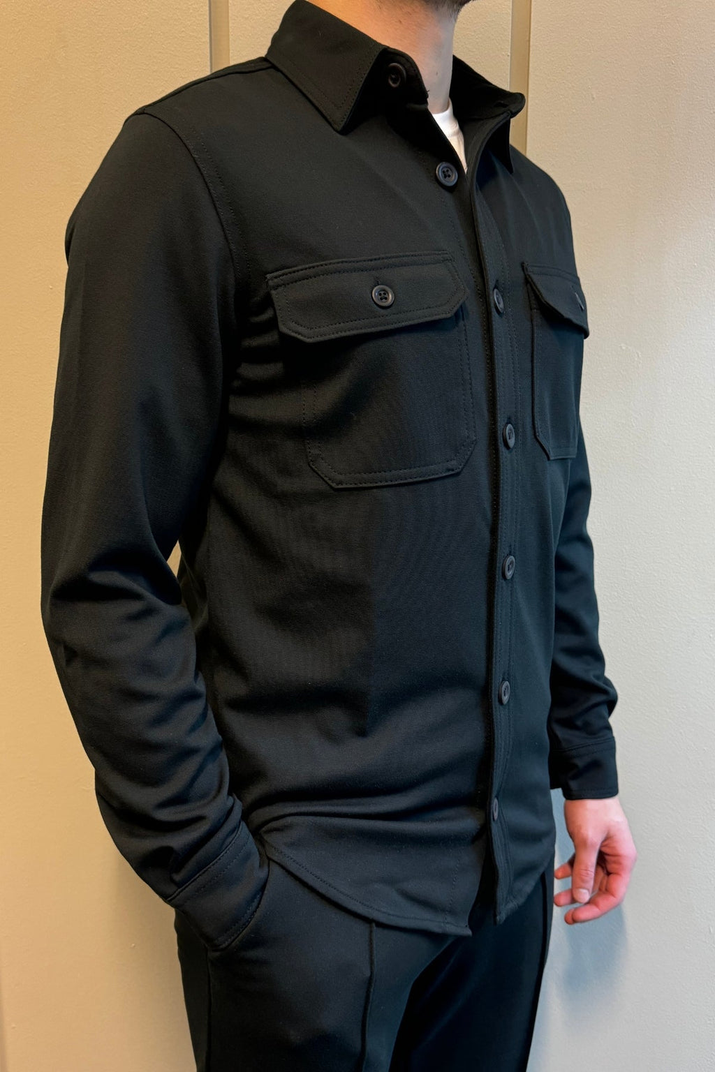 Performance Regular Overshirt - noir