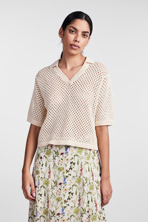 Pola Polo en tricot - fumée blanche