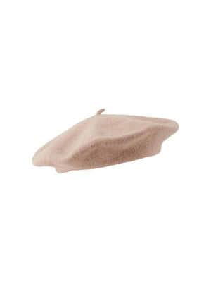 Béret en laine française - Silver Mink
