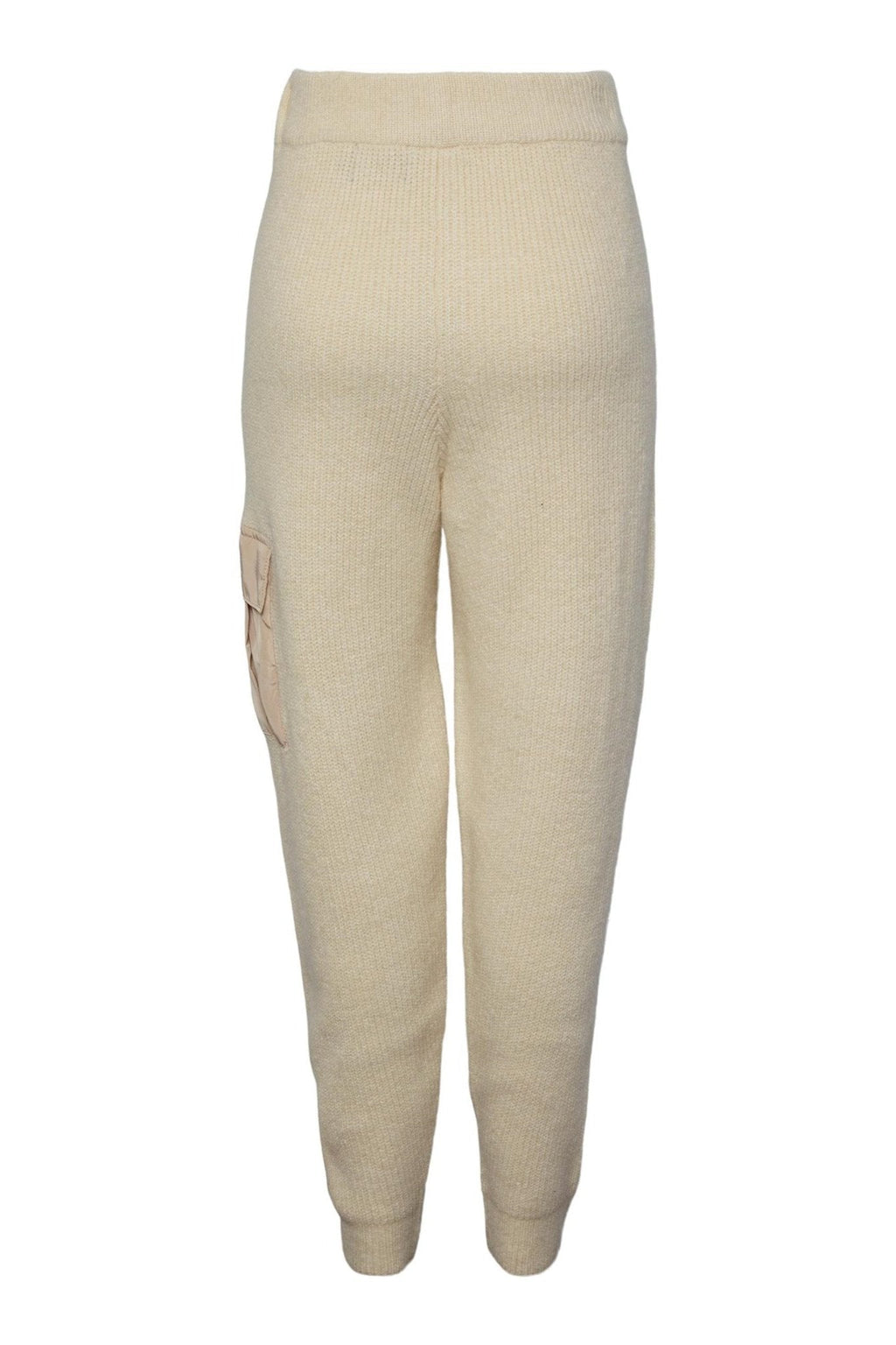 Pantalon naura en tricot - blanc antique