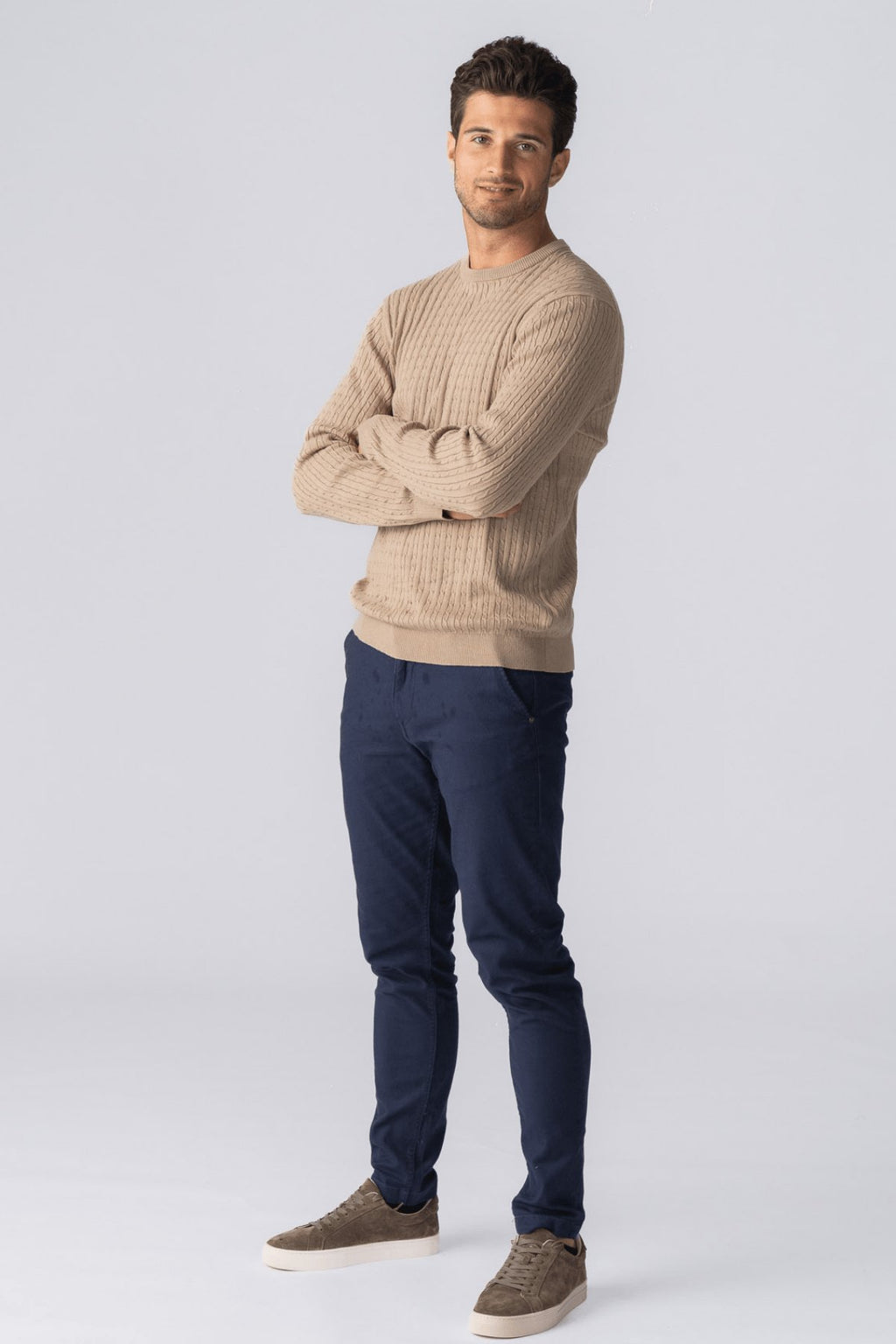 Pullover Cable Knit - Sand