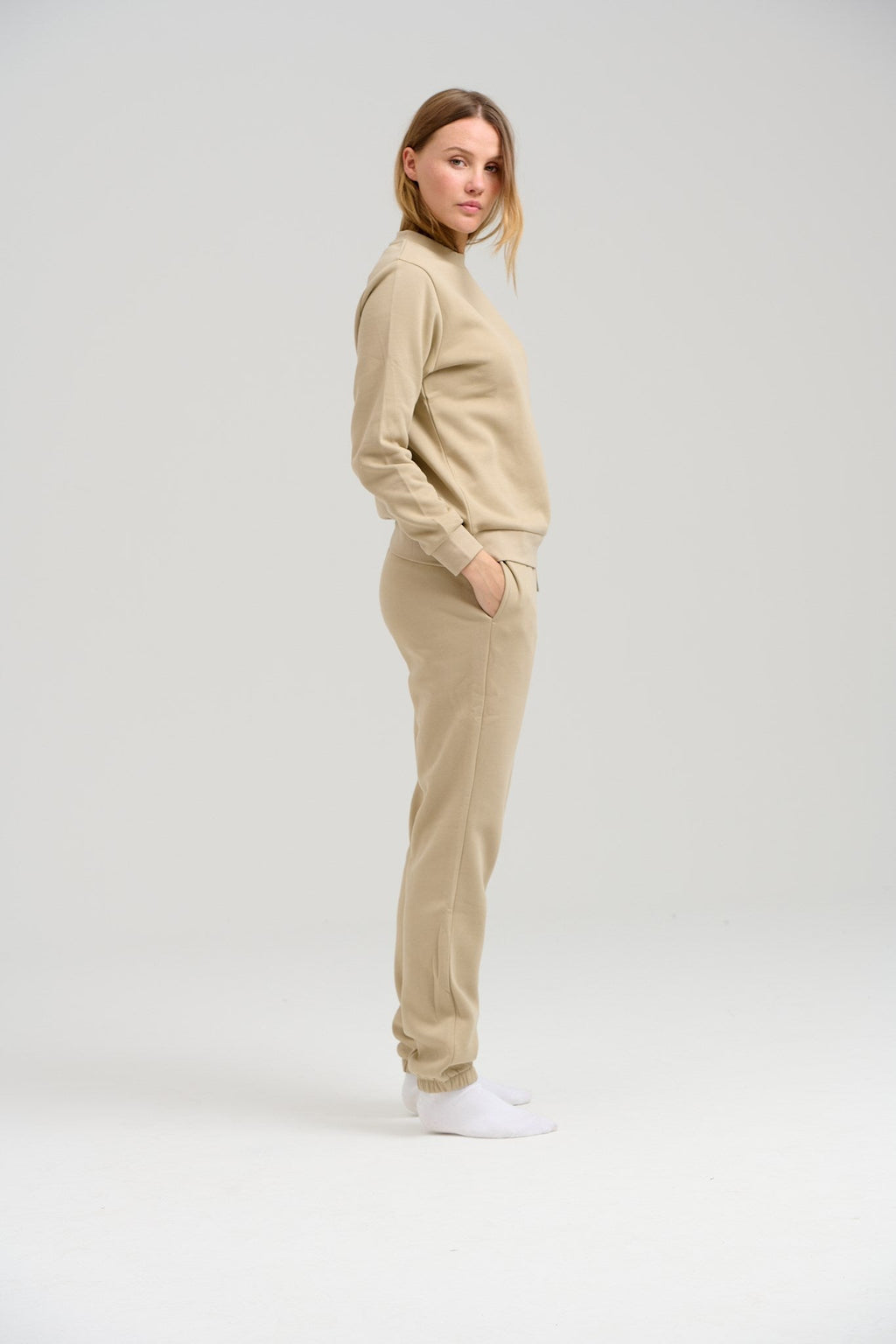 Pantalon de survêtement de base - beige foncé