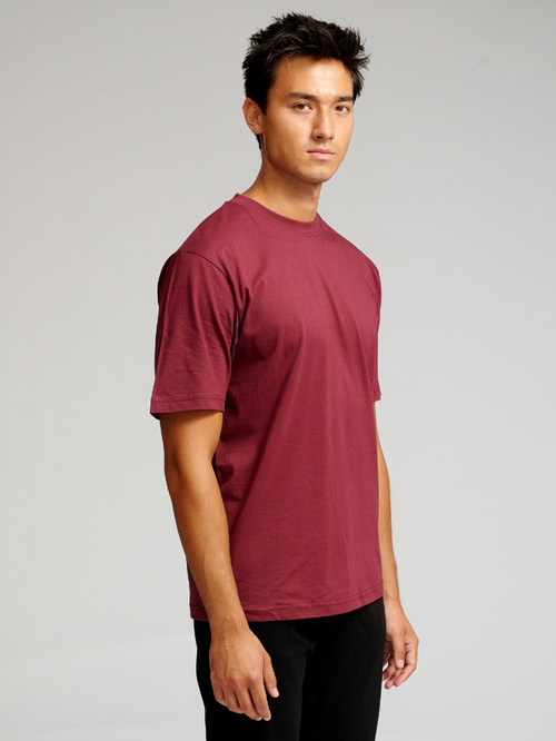 Oversized T-shirt - Bordeaux - TeeShoppen - Rød