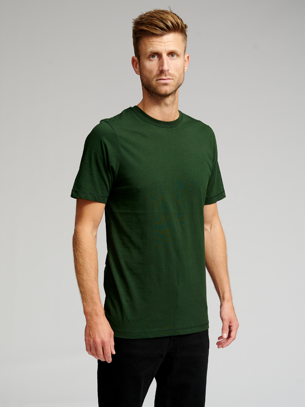 T-shirt de base biologique - vert foncé