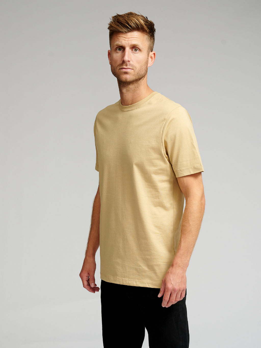 T-shirt de base organique - beige