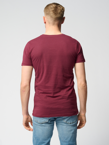 T-shirt musculaire - rouge bordeaux