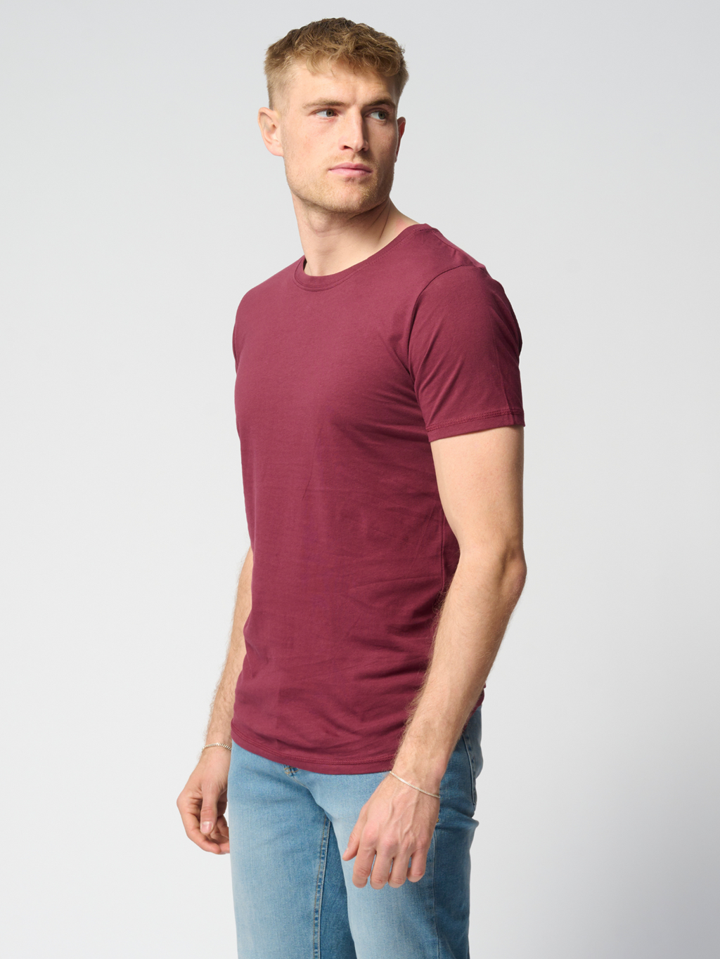 T-shirt musculaire - rouge bordeaux