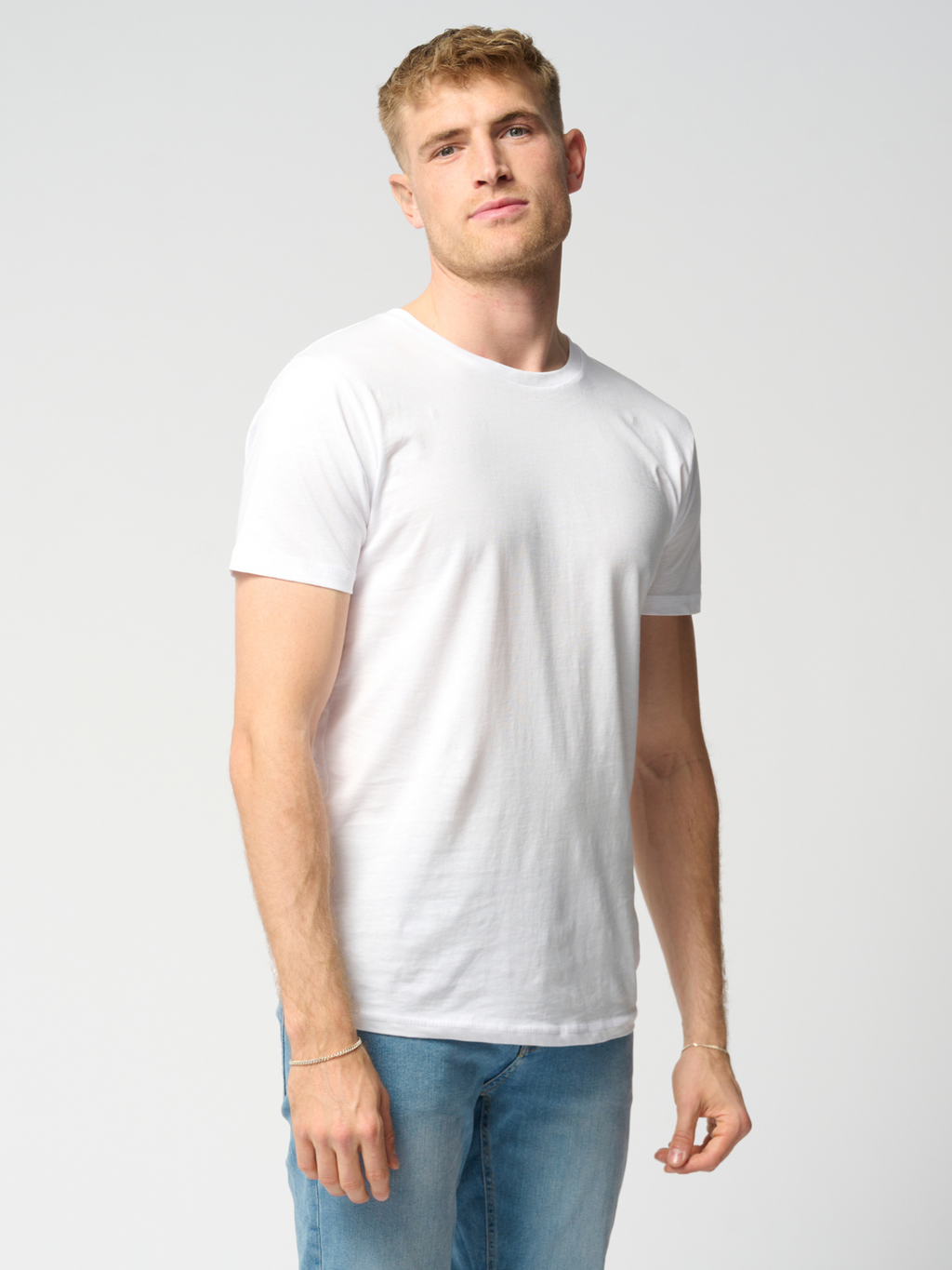 T-shirt musculaire - blanc