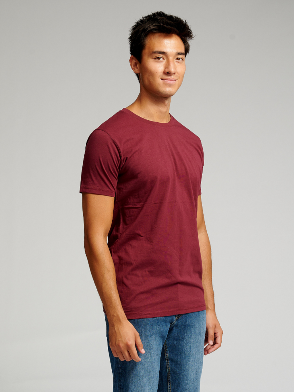 T-shirt musculaire - rouge bordeaux