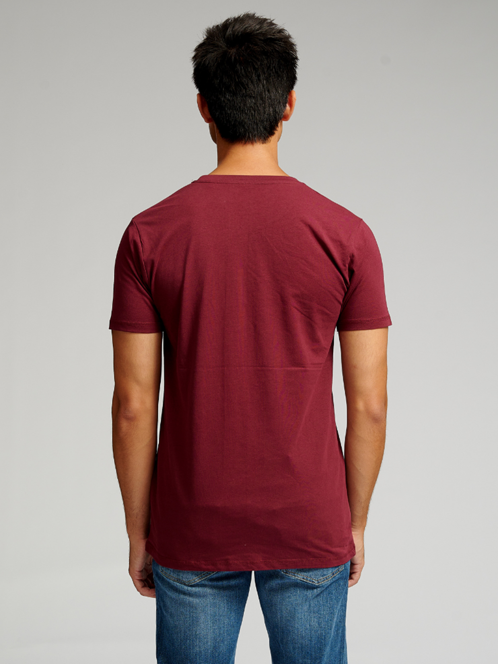 T-shirt musculaire - rouge bordeaux