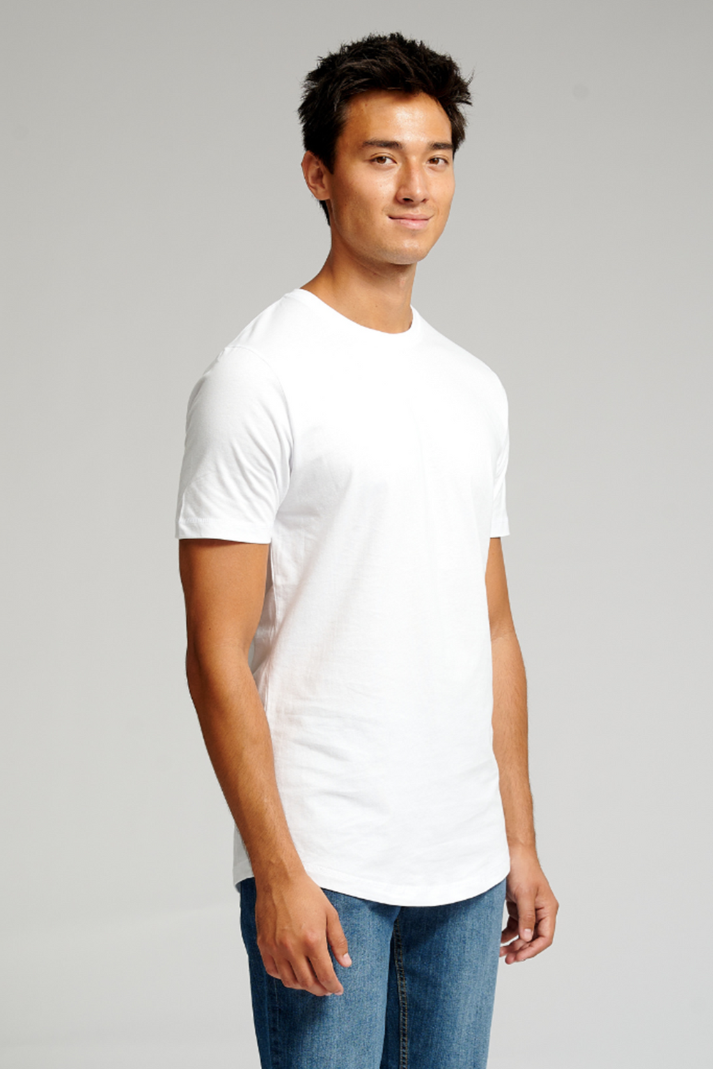 T-shirt long - blanc
