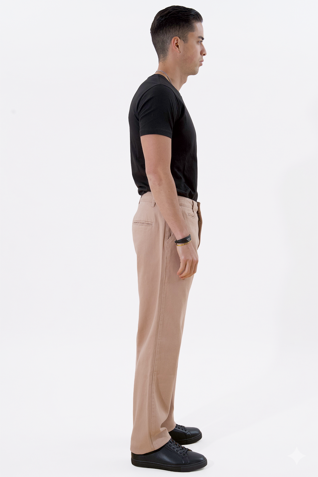 Chino droit en coton - Beige