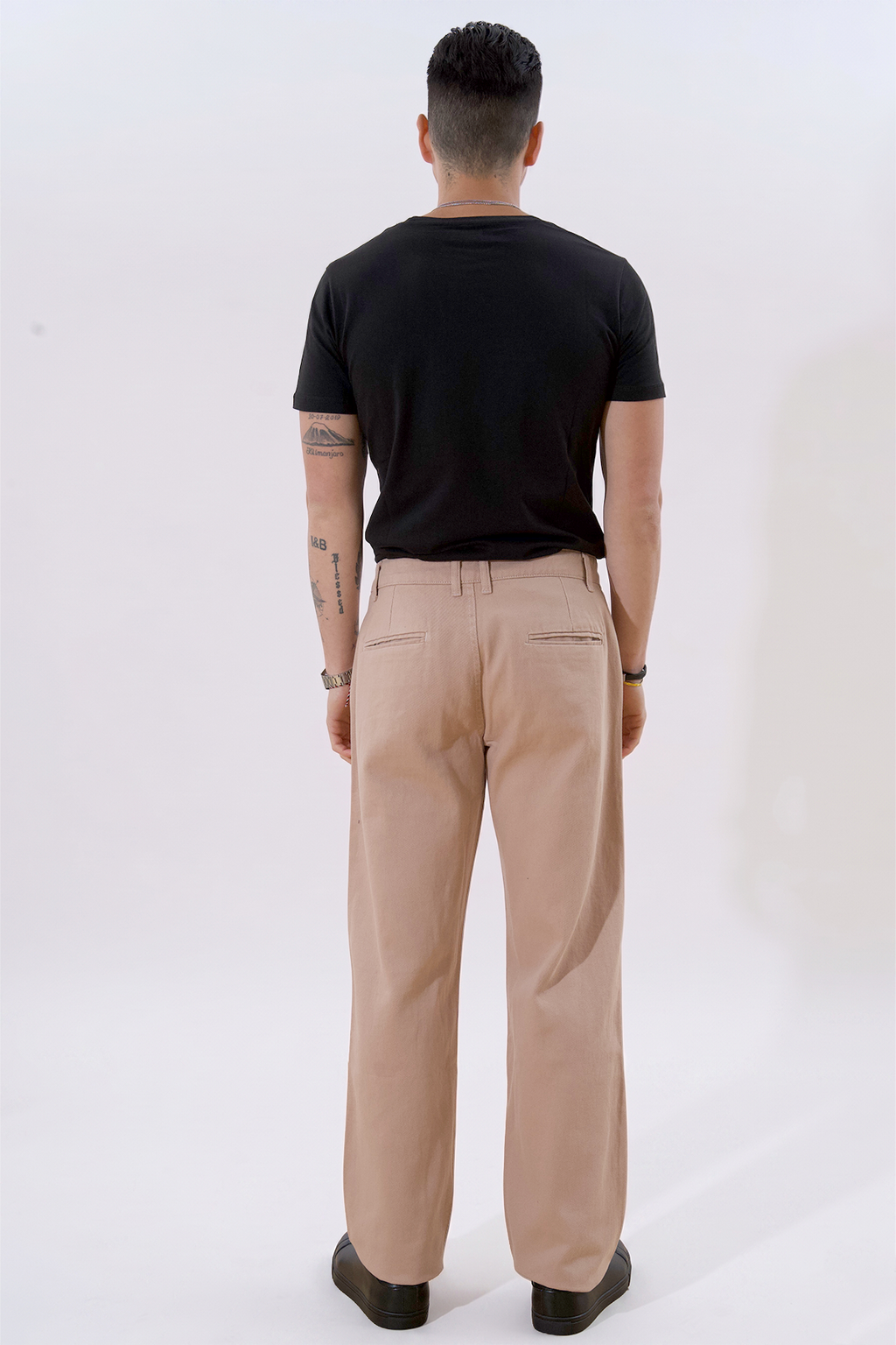Chino droit en coton - Beige