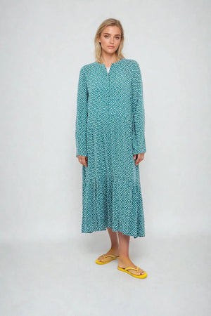 Robe Anna à manches longues - vert turreur