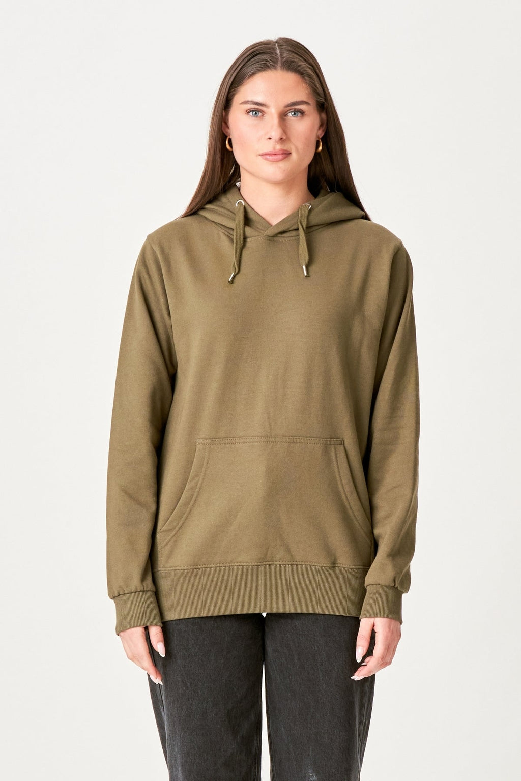 Oversized Sweat à capuche - Olive