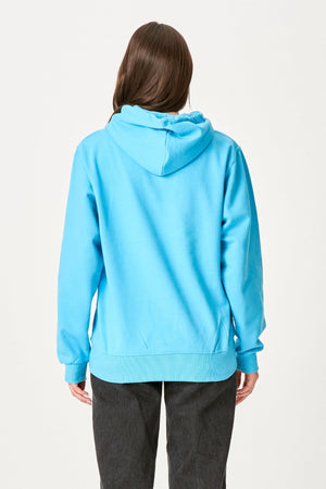 Oversized Sweat à capuche - Bleu turquoise