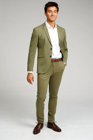 The Original Performance Suit™️ (Olive) + Shirt & Tie - Package Deal (V.I.P)