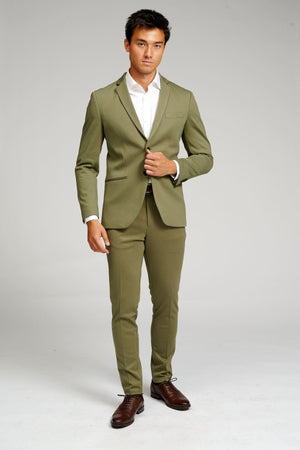 The Original Performance Suit™️ (Olive) + Shirt & Tie - Package Deal (V.I.P)