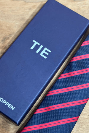 Tie - Navy/Red