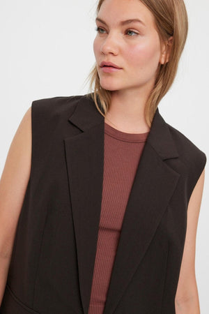 Gilet de blazer Troian - grain de café