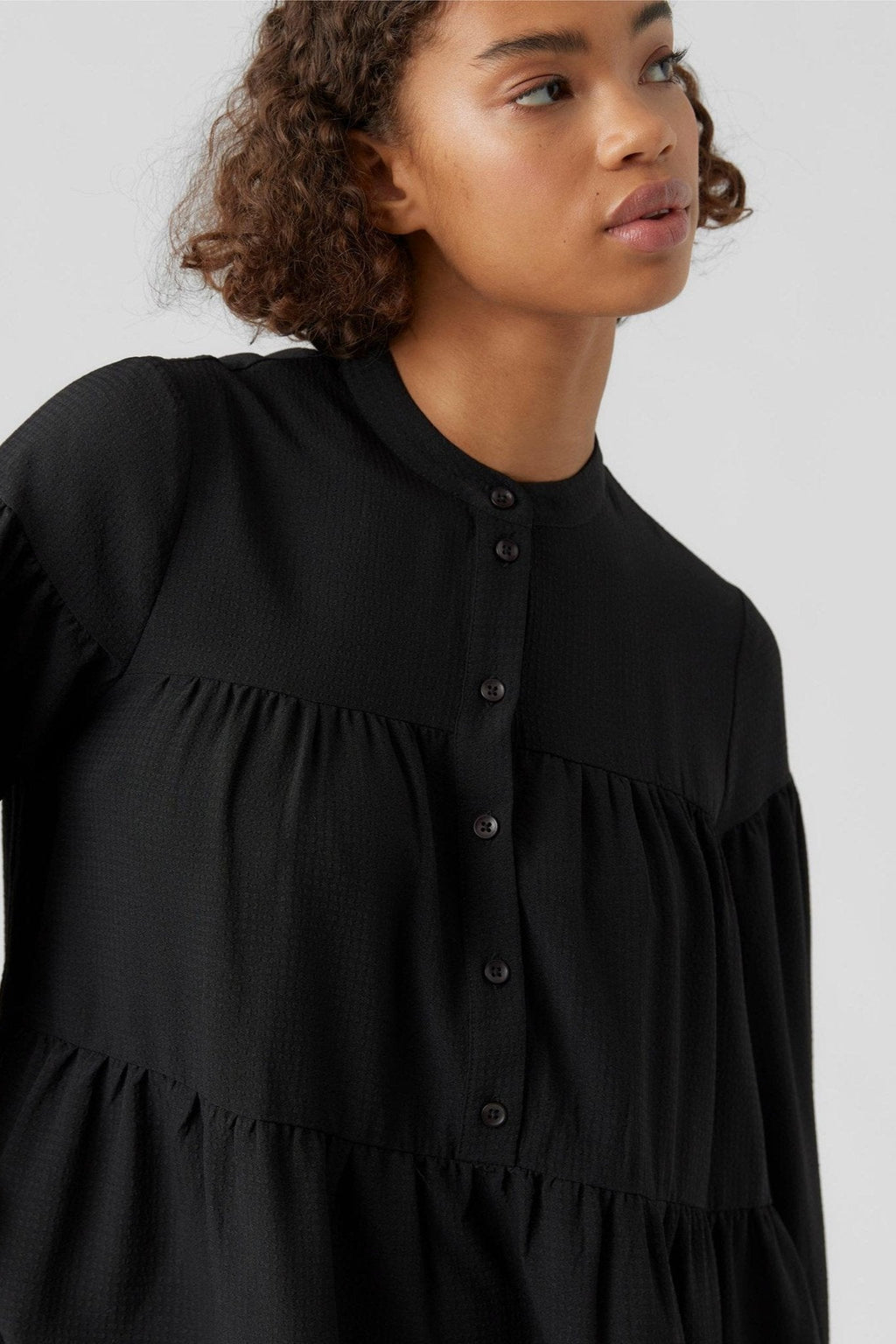 Hyms Robe à manches longues - Noir