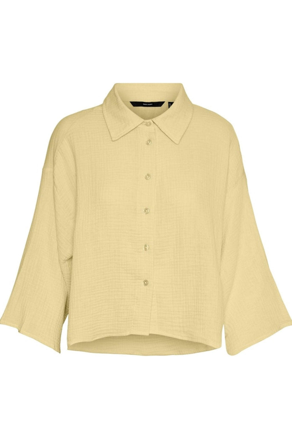 Natali 3/4 Crop Shirt - citron meringue