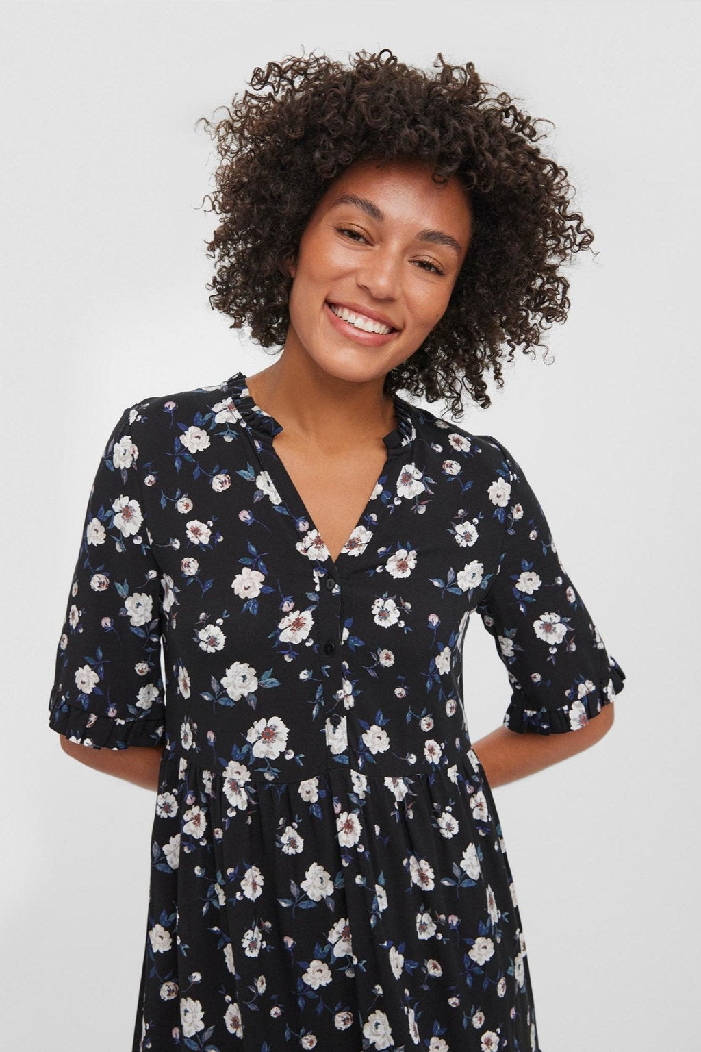 Robe facile 2/4 veau - noir