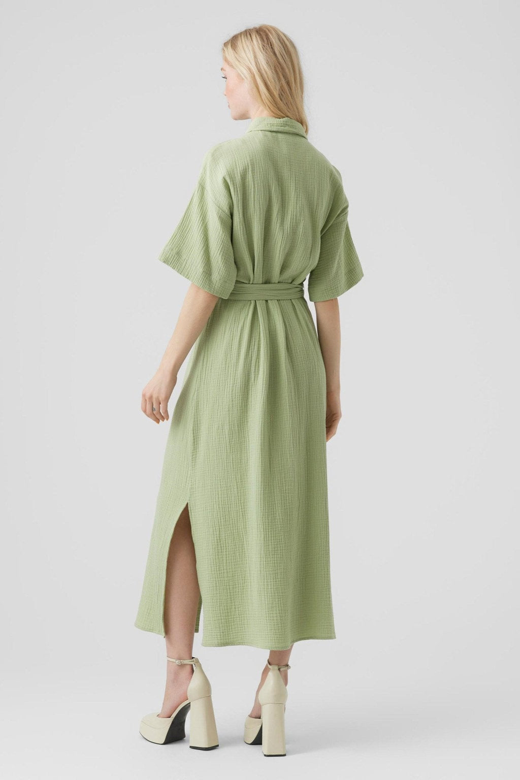 Robe longue Natali - Reseda