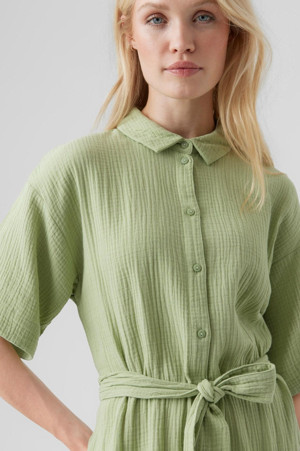 Robe longue Natali - Reseda