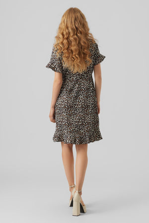 Mini robe portefeuille Henna - Oatmeal