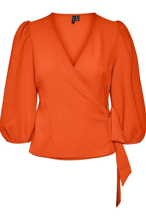 Pepper Aya Bluse - Scarlet Ibis