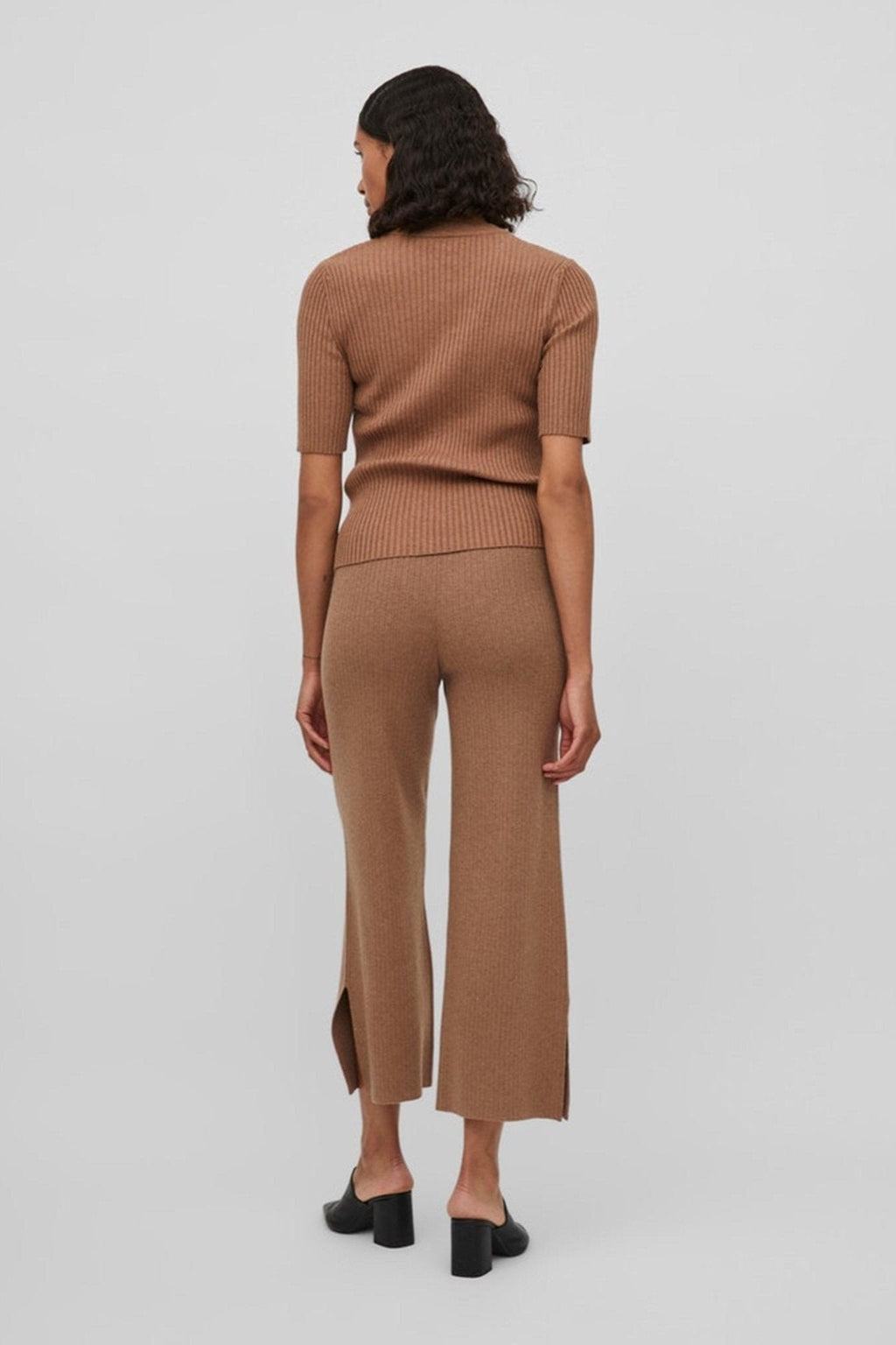 Pantalon évasé kasley - noix de coco grillée