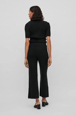 Pantalon évasé kasley - noir