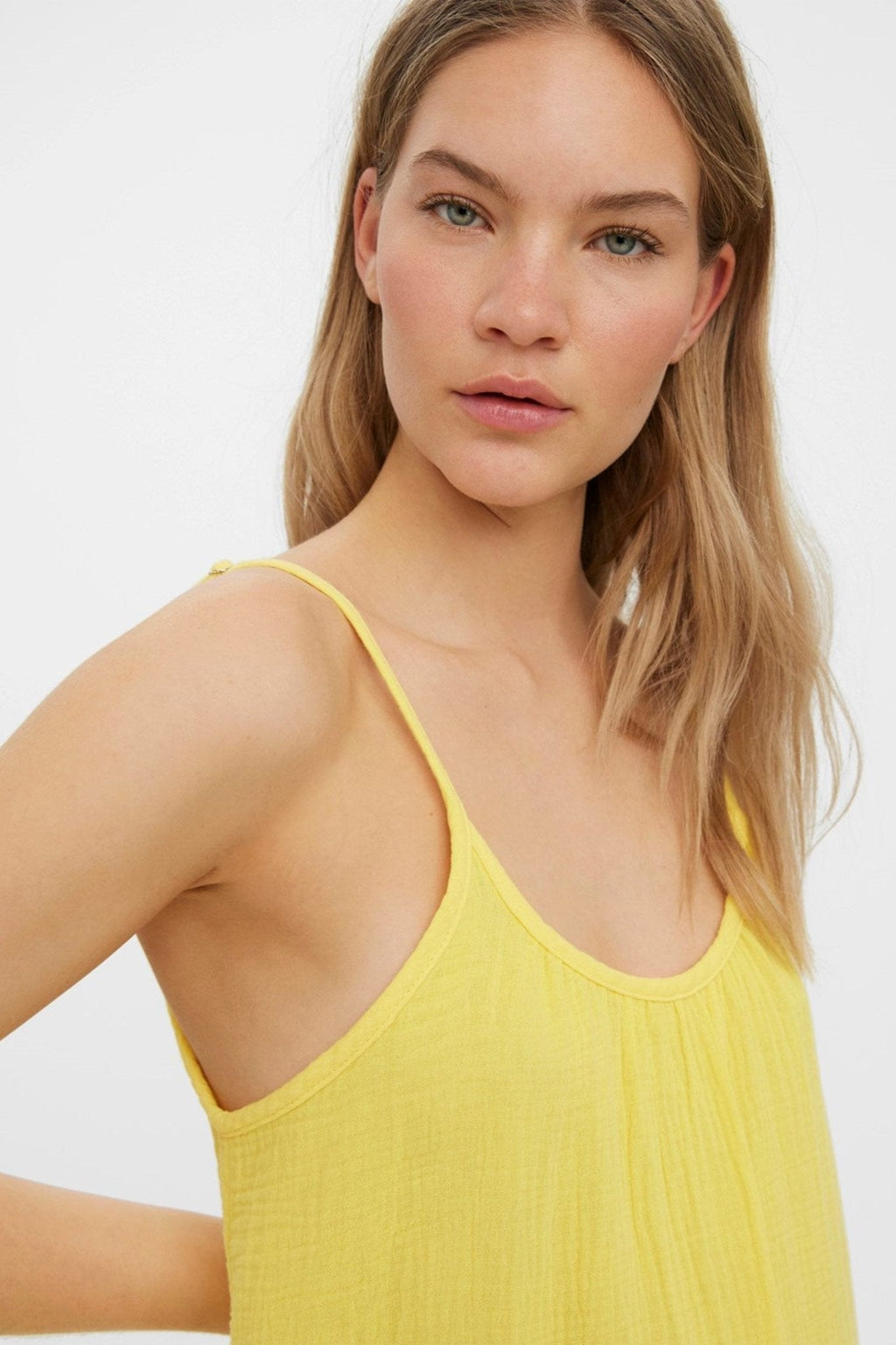 Natali Singlet Dress - Jaune