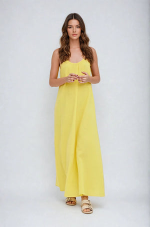 Natali Singlet Dress - Jaune