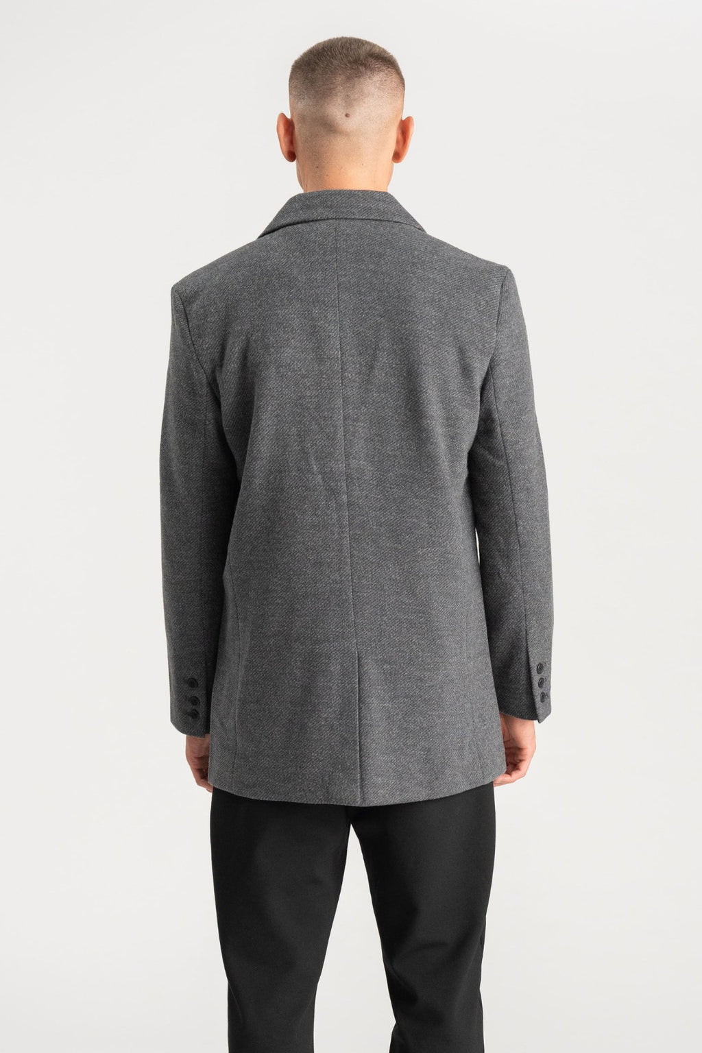 Manteau de laine - Gris