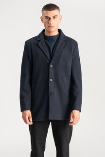 Manteau de laine - Marine