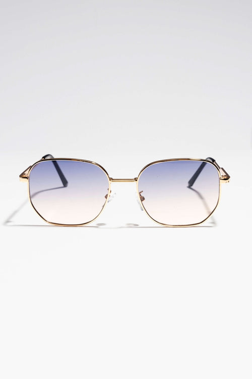 Zaza Sunglasses - Gold/Purple - TeeShoppen Group™ - Accessories - TeeShoppen