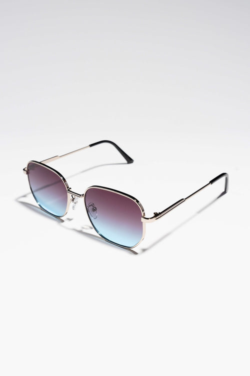 Zaza Sunglasses - Silver/Blue - TeeShoppen Group™ - Accessories - TeeShoppen