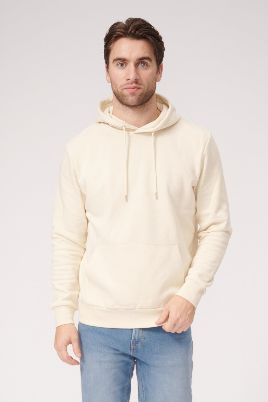 Basic Sweatsuit with Hoodie (Light Beige) - Package Deal