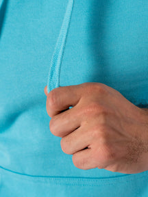Sweat à capuche de base - bleu turquoise